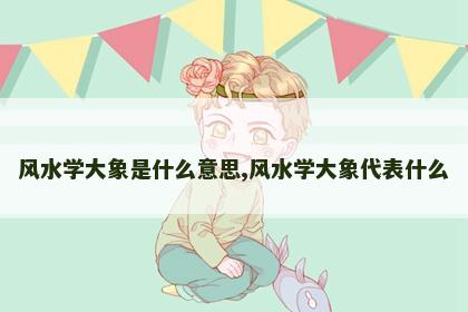 风水学大象是什么意思,风水学大象代表什么