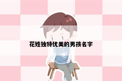 花姓独特优美的男孩名字